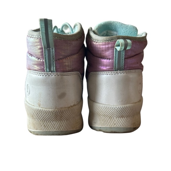 Lands' End Pink and White Boots with Chunky Sole - Picture 3 of 3